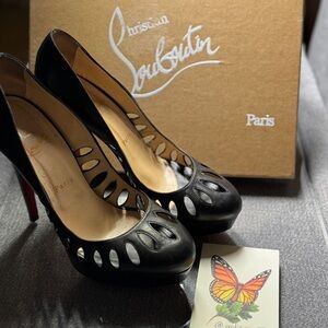 Christian Louboutin Black Patent Leather Heels